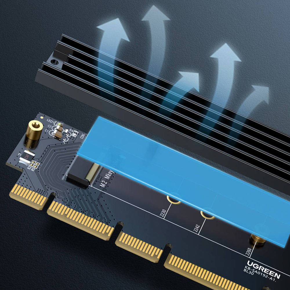 SSD-grensesnittadapter UGREEN CM465 (30715), NVMe M.2 - PCIe 4.0 X4