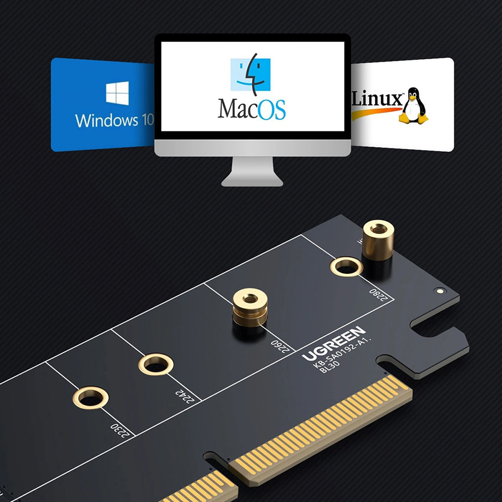 SSD-grensesnittadapter UGREEN CM465 (30715), NVMe M.2 - PCIe 4.0 X4