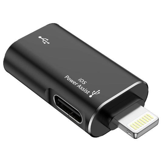 OTG Lightning - USB-A Techsuit A18 AluVoltX adapter, Svart