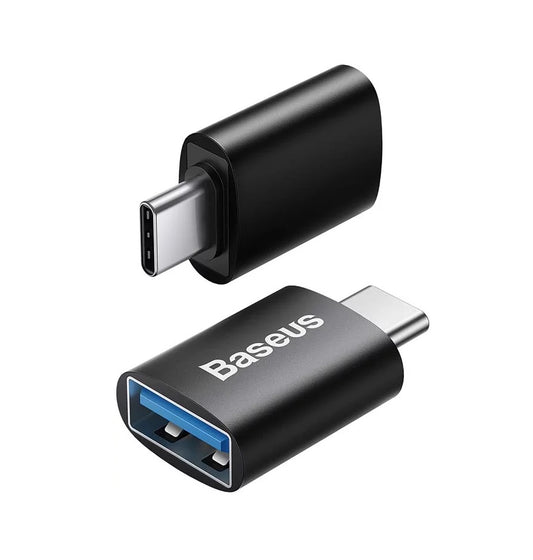Baseus Ingenuity USB-C til USB-A OTG-adapter, svart