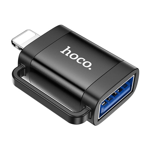 OTG Lightning - USB-A HOCO UA31A adapter, Svart
