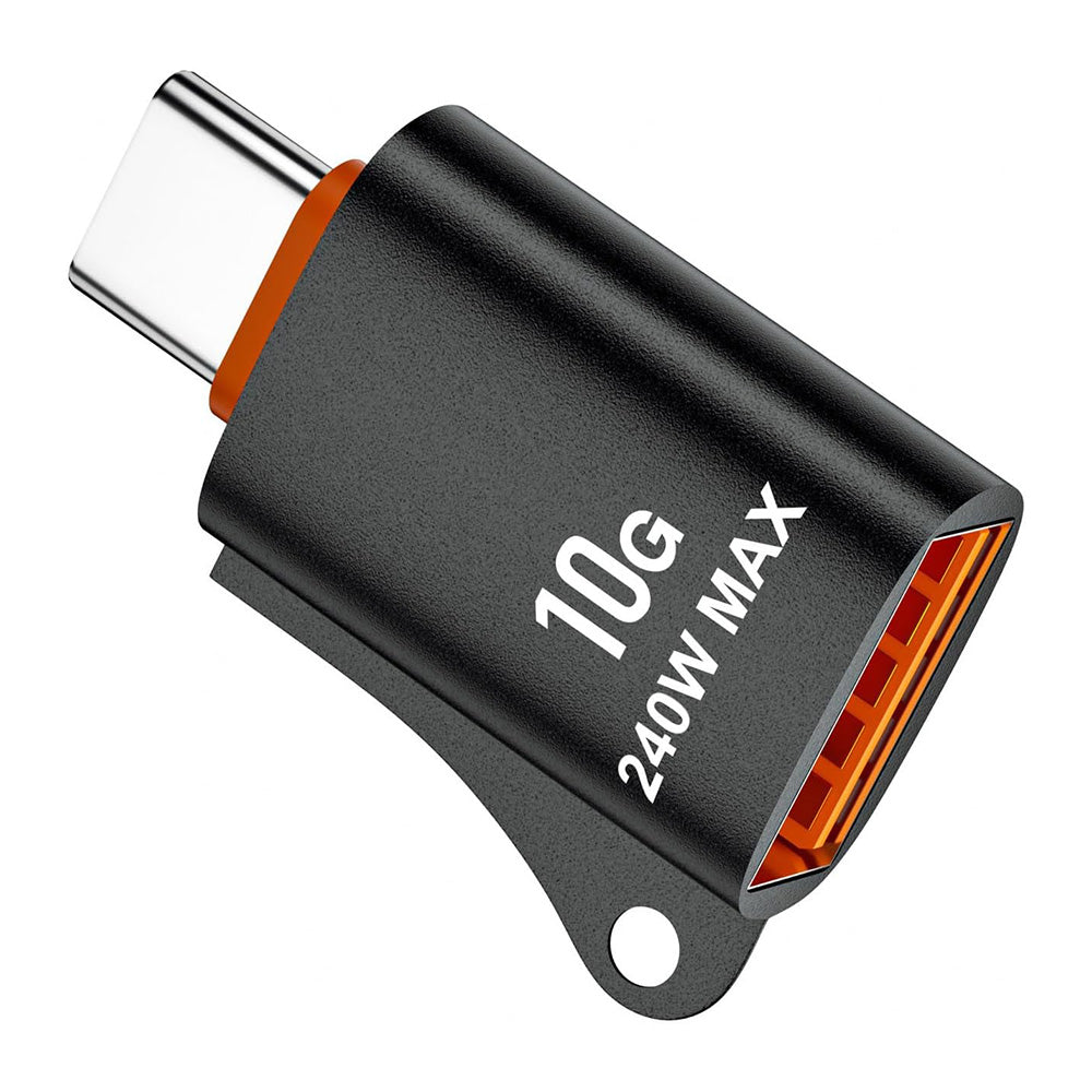 OTG-adapter USB-C - USB-A Techsuit A1 HyperPort, Svart Oransje