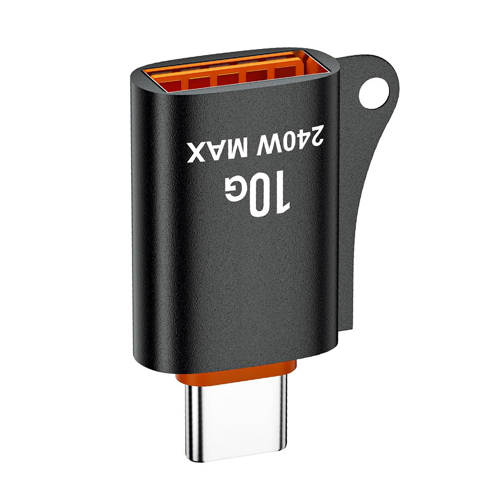 OTG-adapter USB-C - USB-A Techsuit A1 HyperPort, Svart Oransje