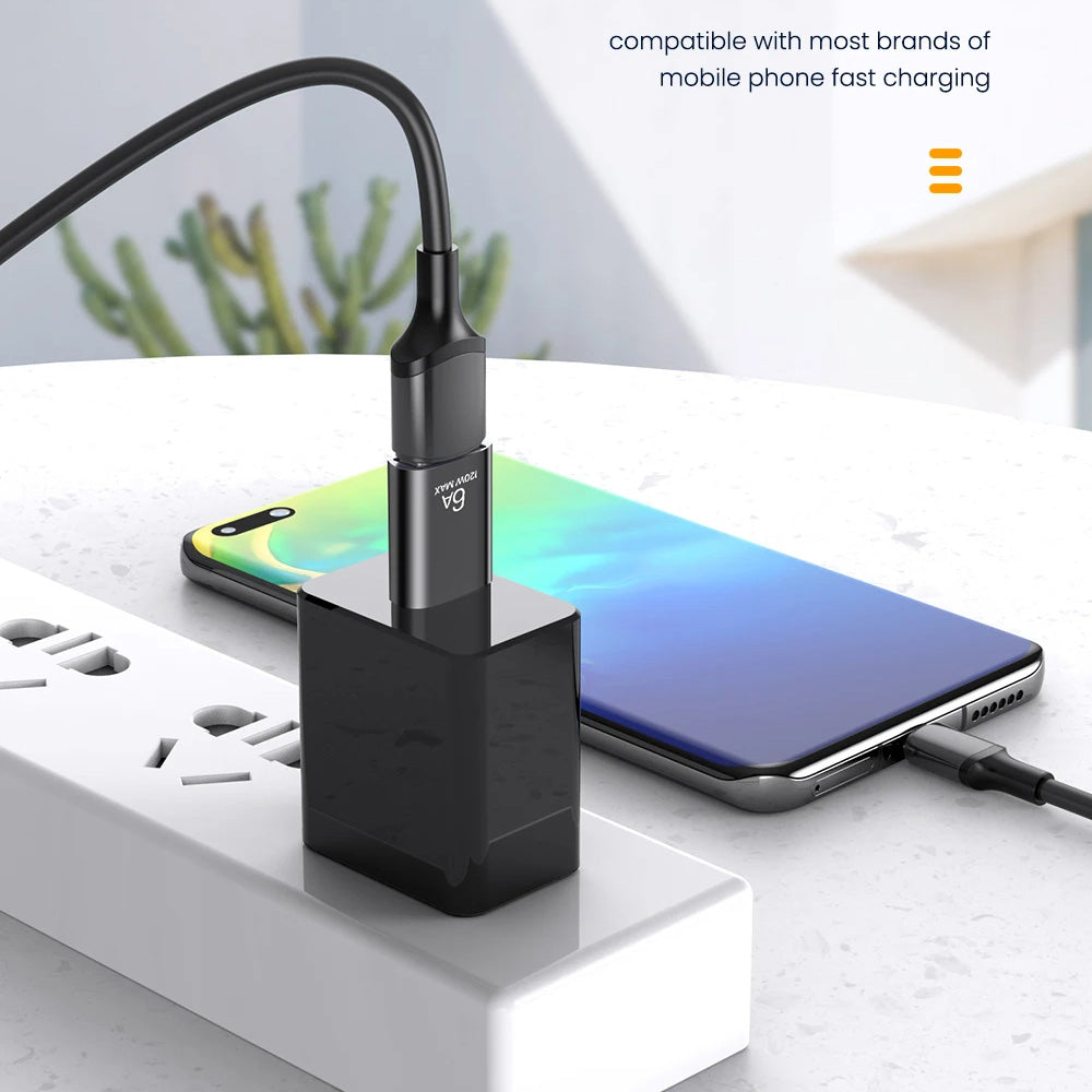 OTG-adapter USB-C - USB-A Techsuit A2 HyperPort, Svart Oransje