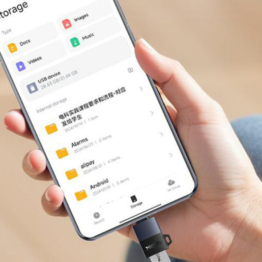 OTG-adapter USB-C - USB-A Yesido GS31, Grå