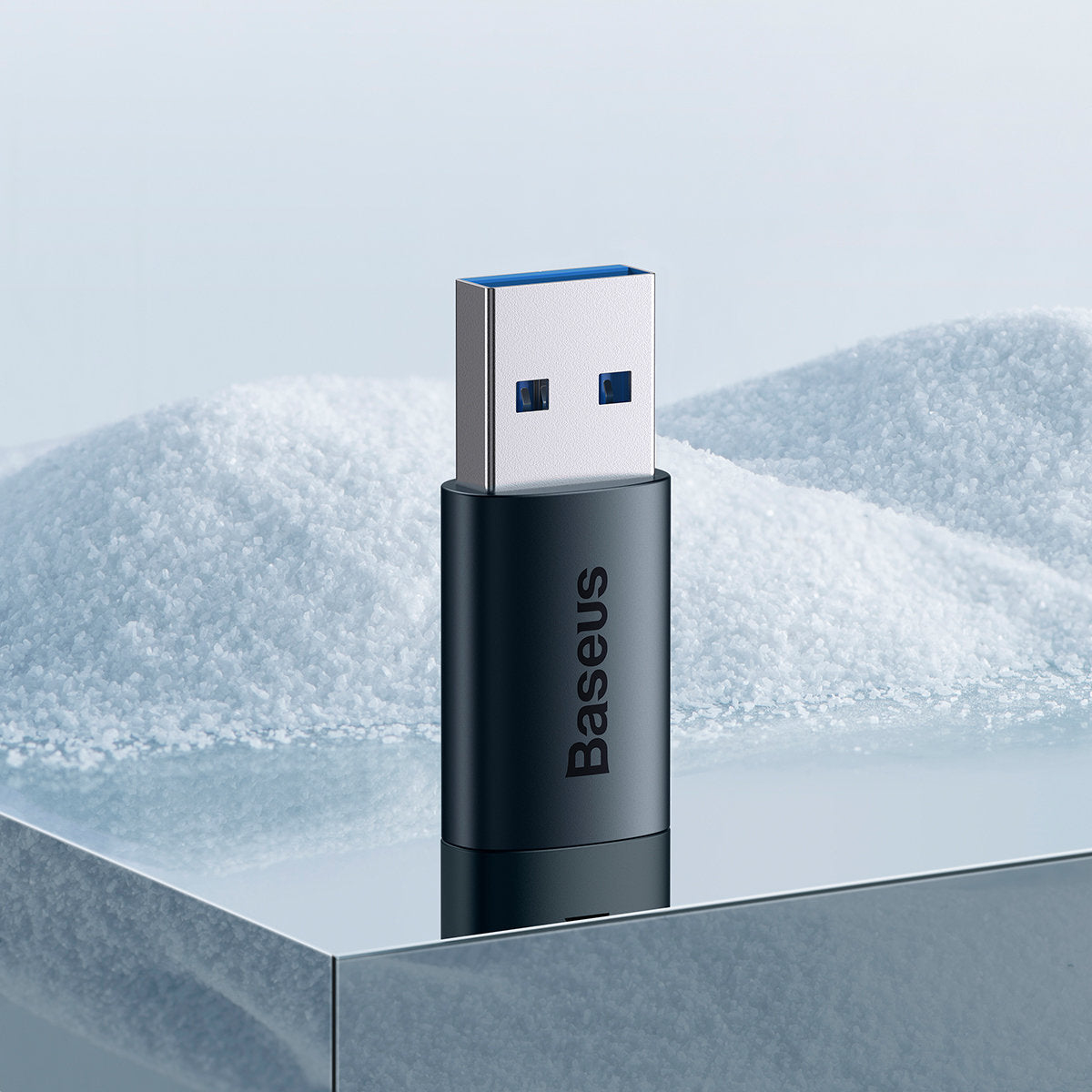 Baseus Ingenuity USB-C - USB-A data- og ladeadapter, blå ZJJJJQ000103