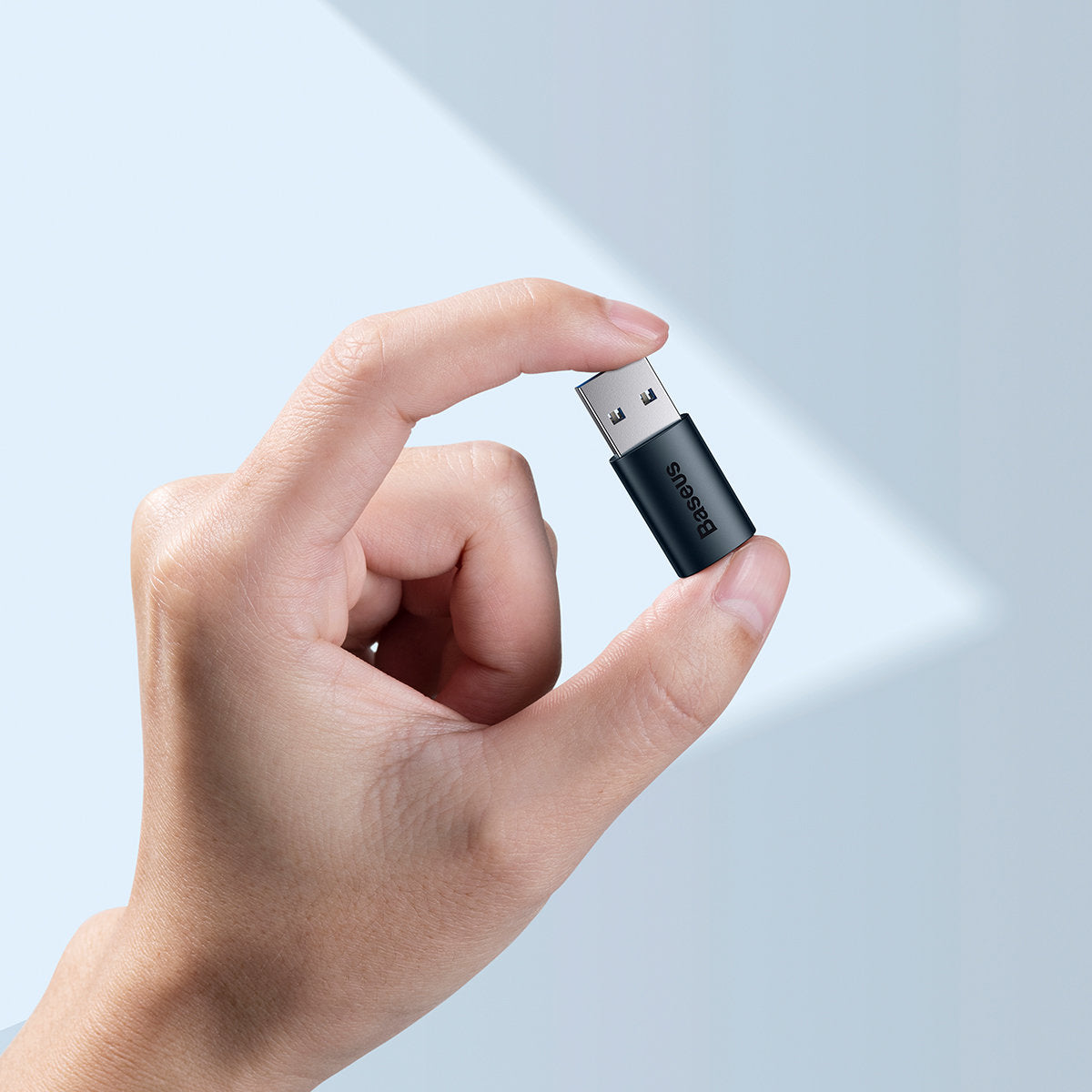 Baseus Ingenuity USB-C - USB-A data- og ladeadapter, blå ZJJJJQ000103