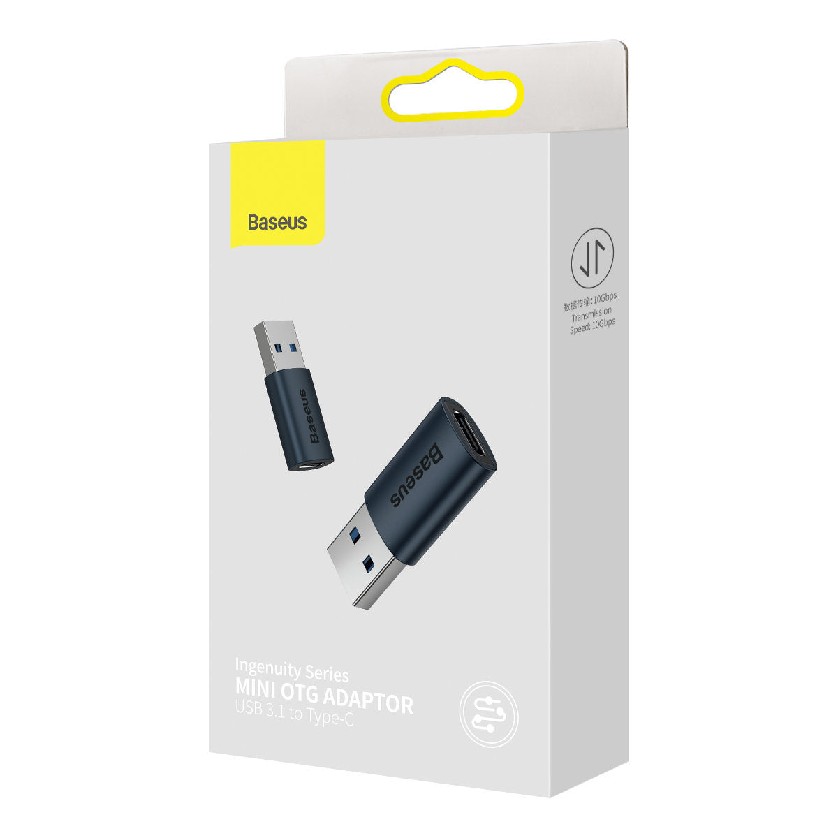 Baseus Ingenuity USB-C - USB-A data- og ladeadapter, blå ZJJJJQ000103