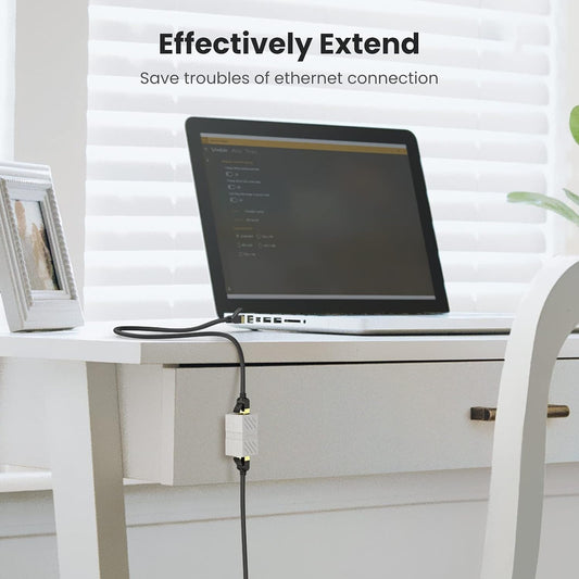 Nettverksadapter UGREEN NW114, RJ45 - RJ45, hvit