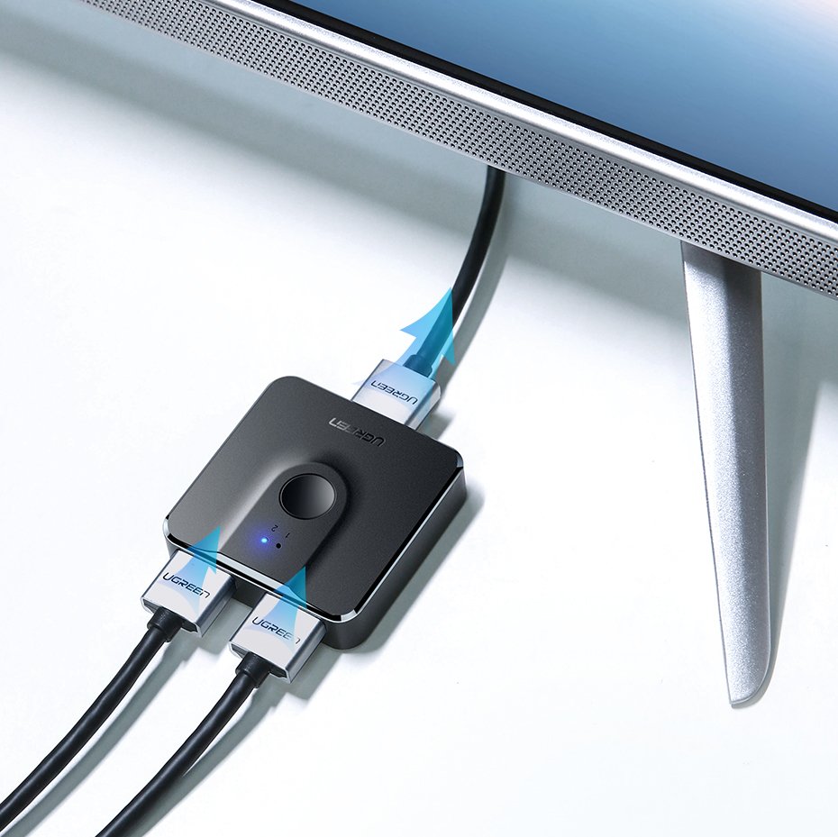 HDMI-videosvitsj UGREEN CM217, Svart