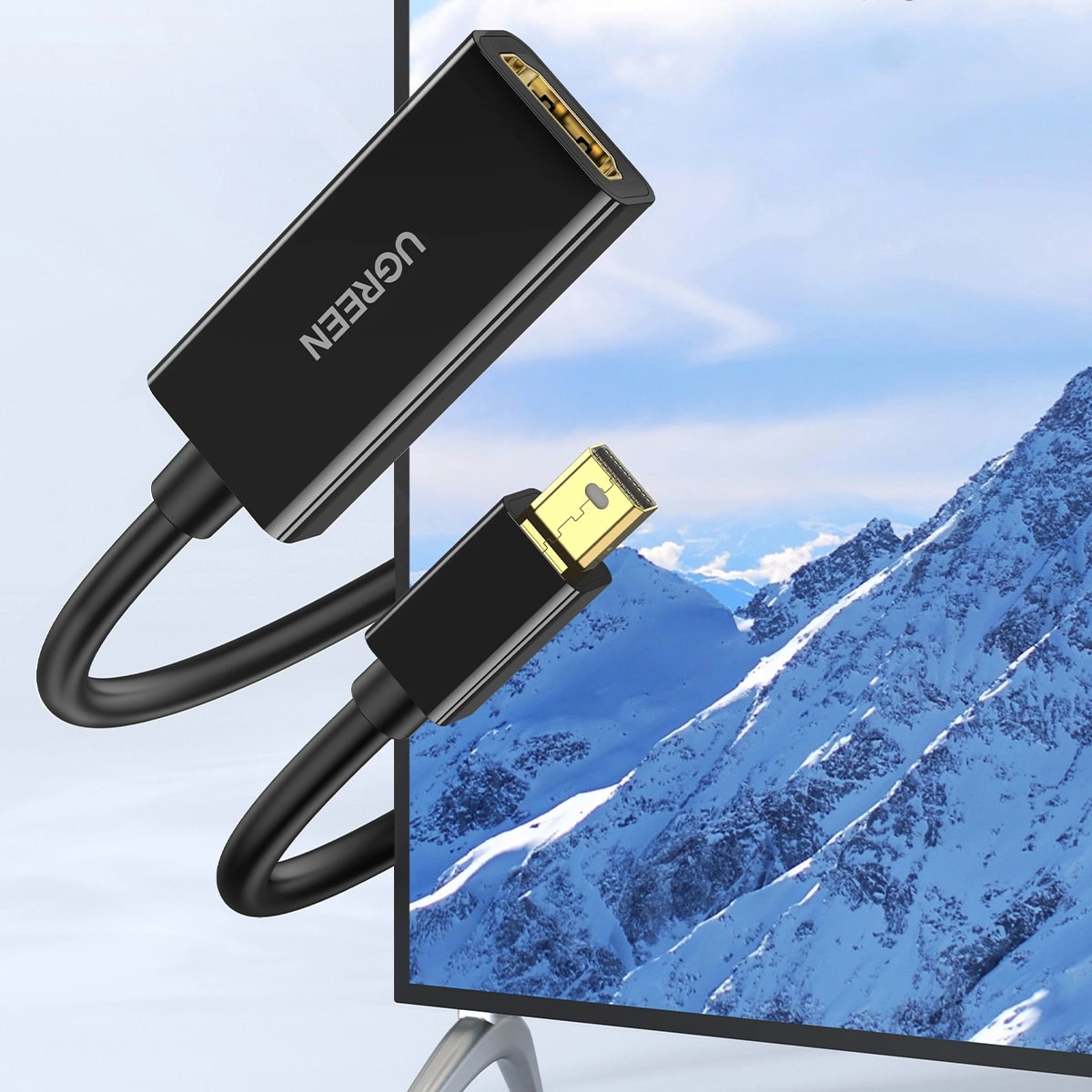 UGREEN MD112 videoadapter, MiniDisplayPort - HDMI, 4K, svart