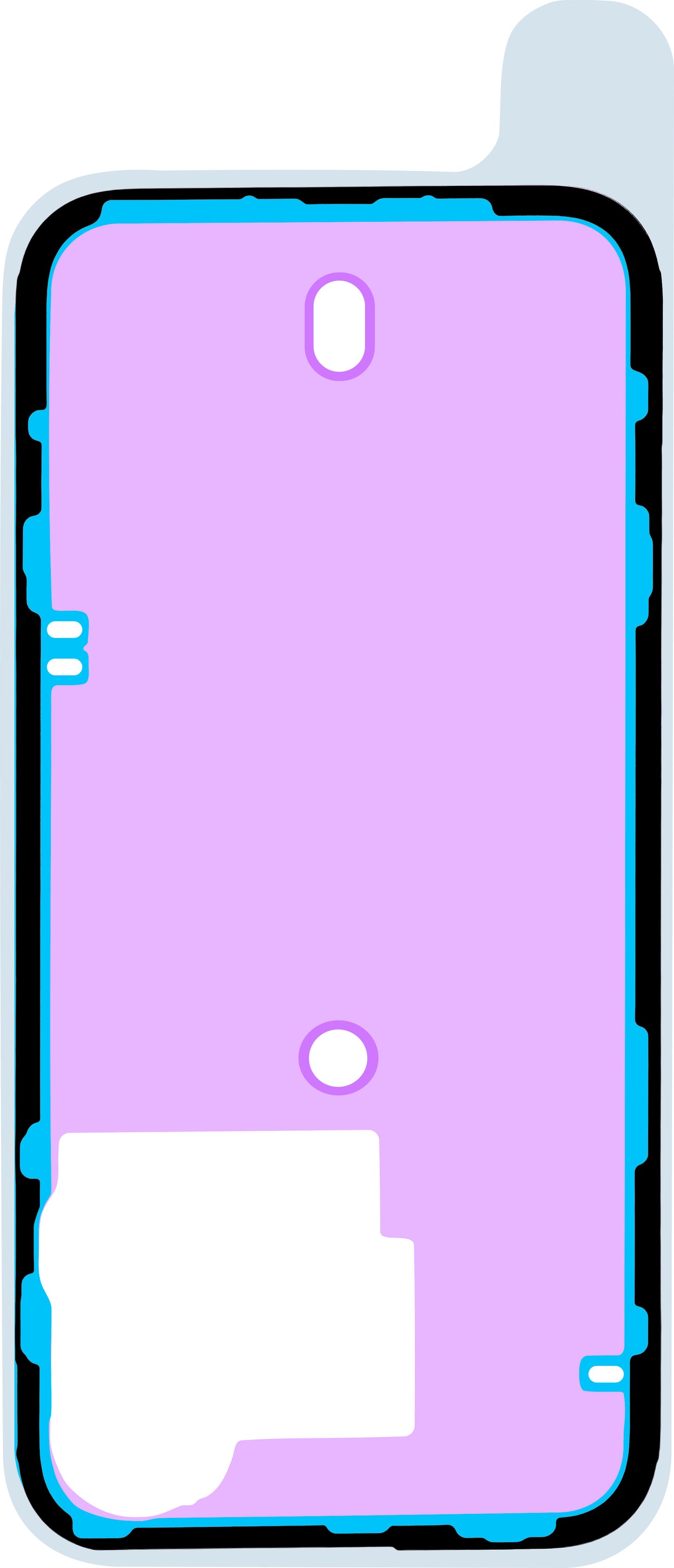 Lim for batterideksel Apple iPhone 15 Pro, Service Pack 923-09189