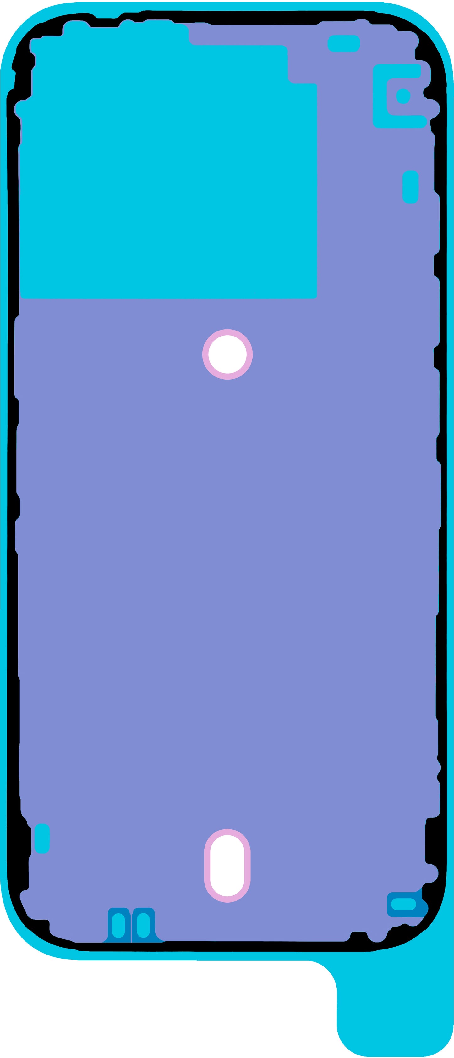 Lim for batterideksel Apple iPhone 16 Pro, Service Pack 923-11071