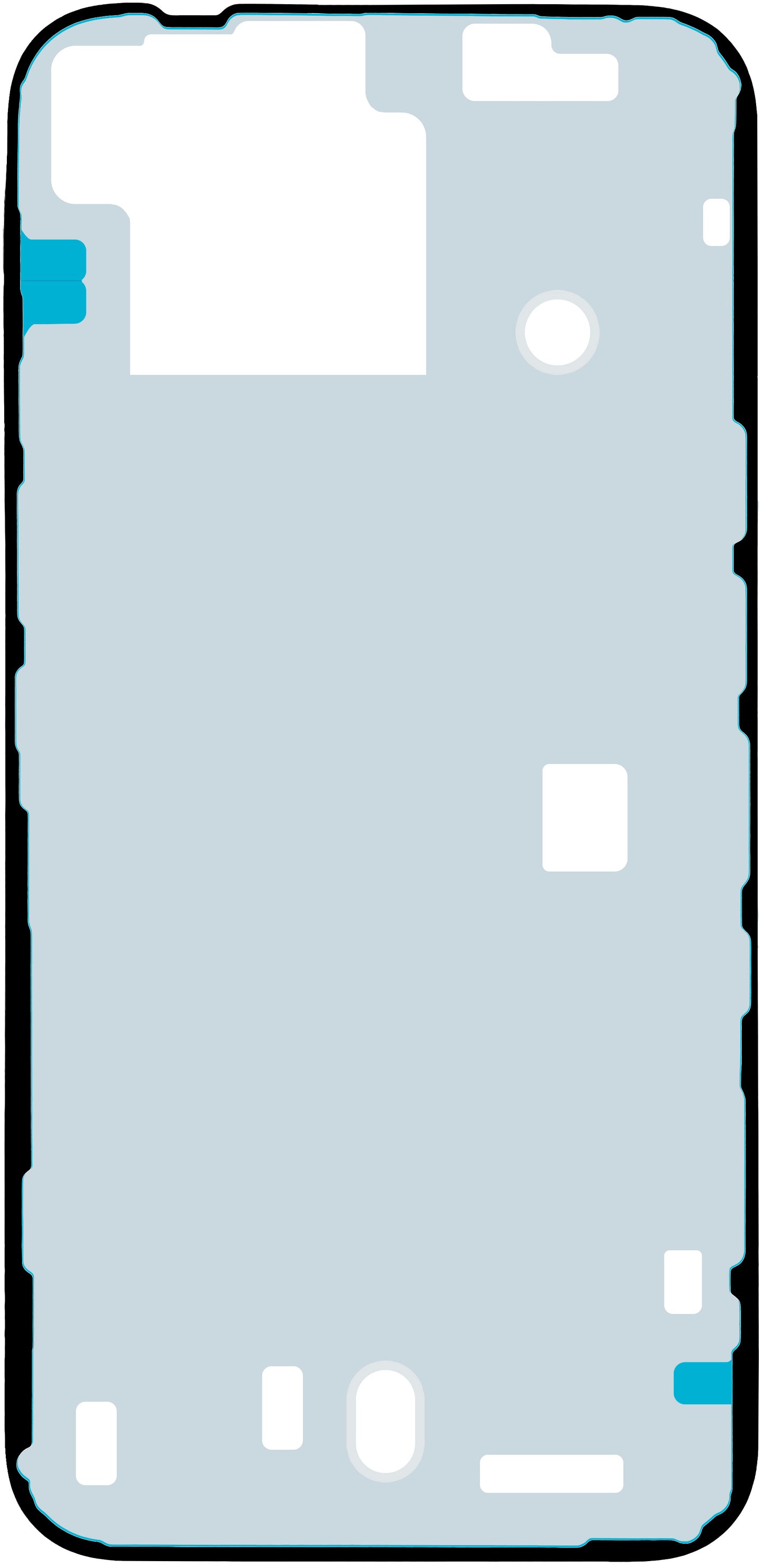 Lim for batterideksel Apple iPhone 14, Service Pack 923-08091