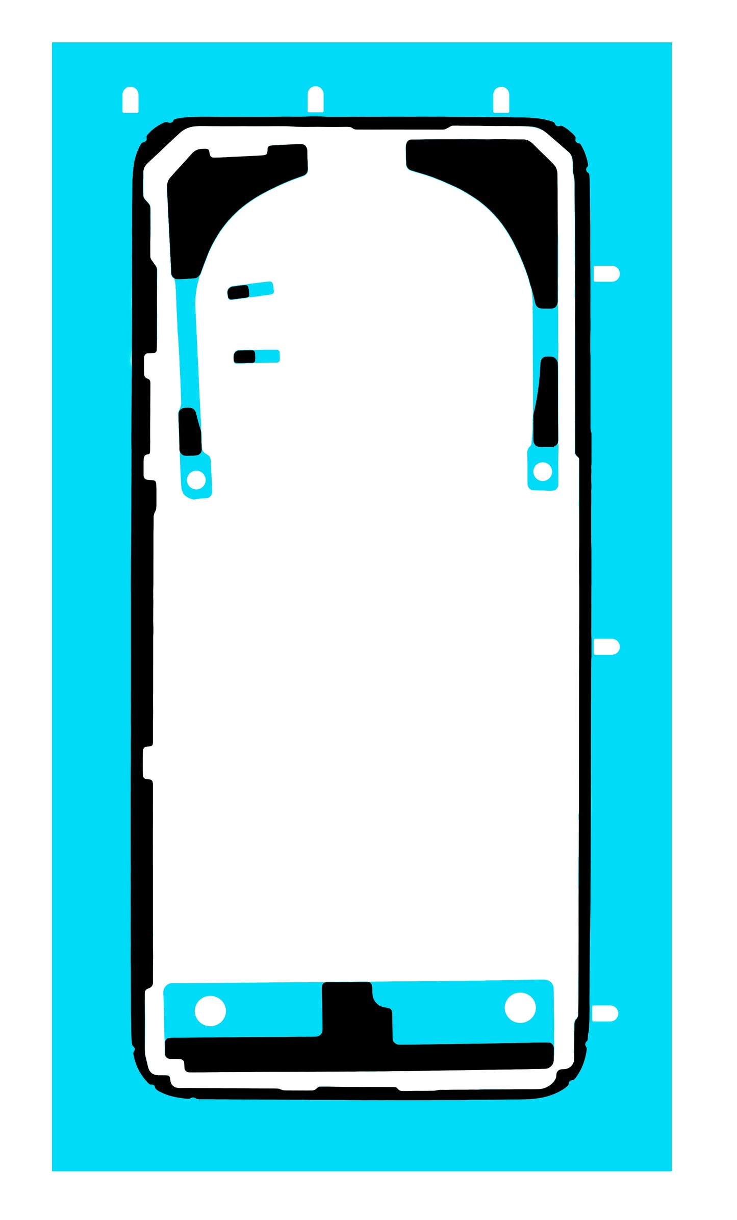 Lim for batterideksel Honor Magic7 Pro, Service Pack 5163AELQ