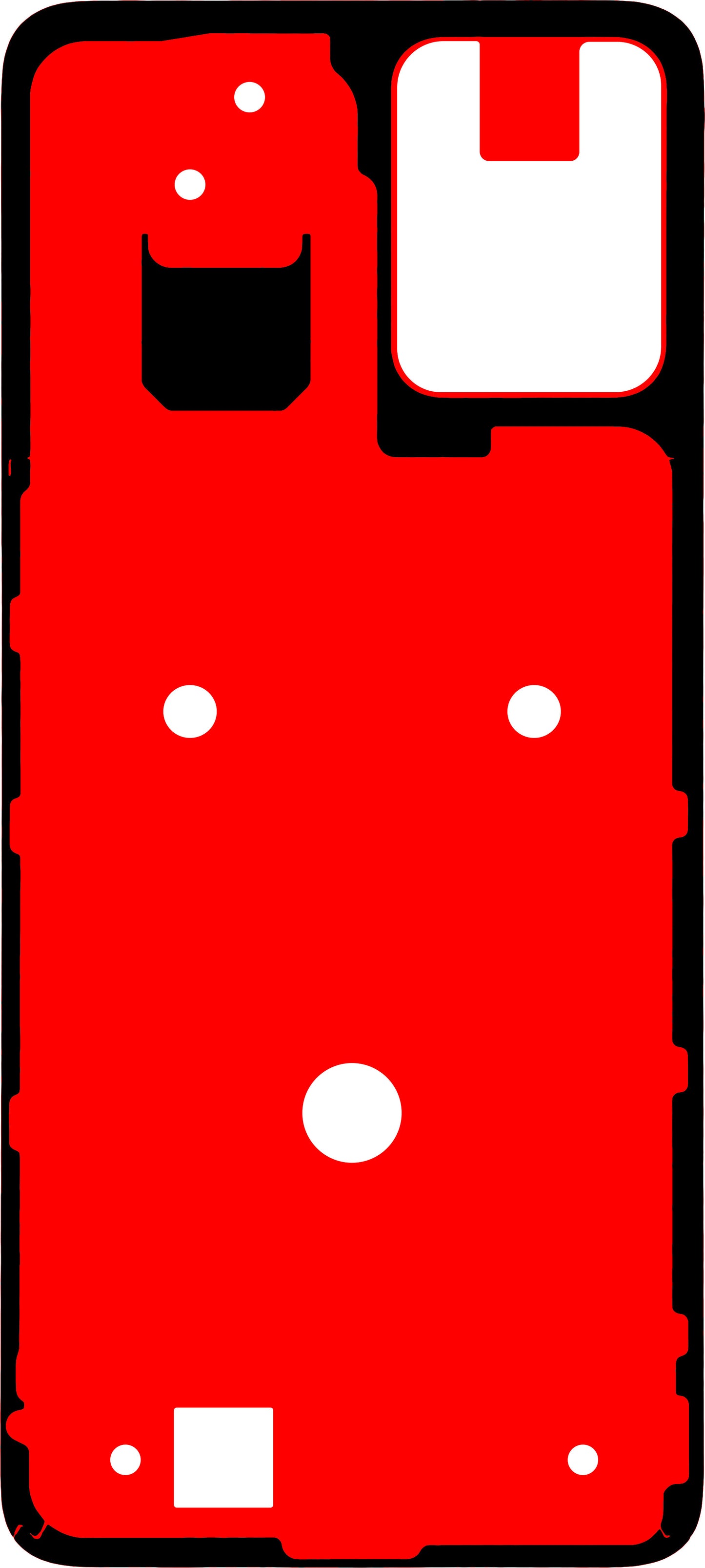 Lim Motorola Moto G13 batterideksel, Service Pack 5D78C22490