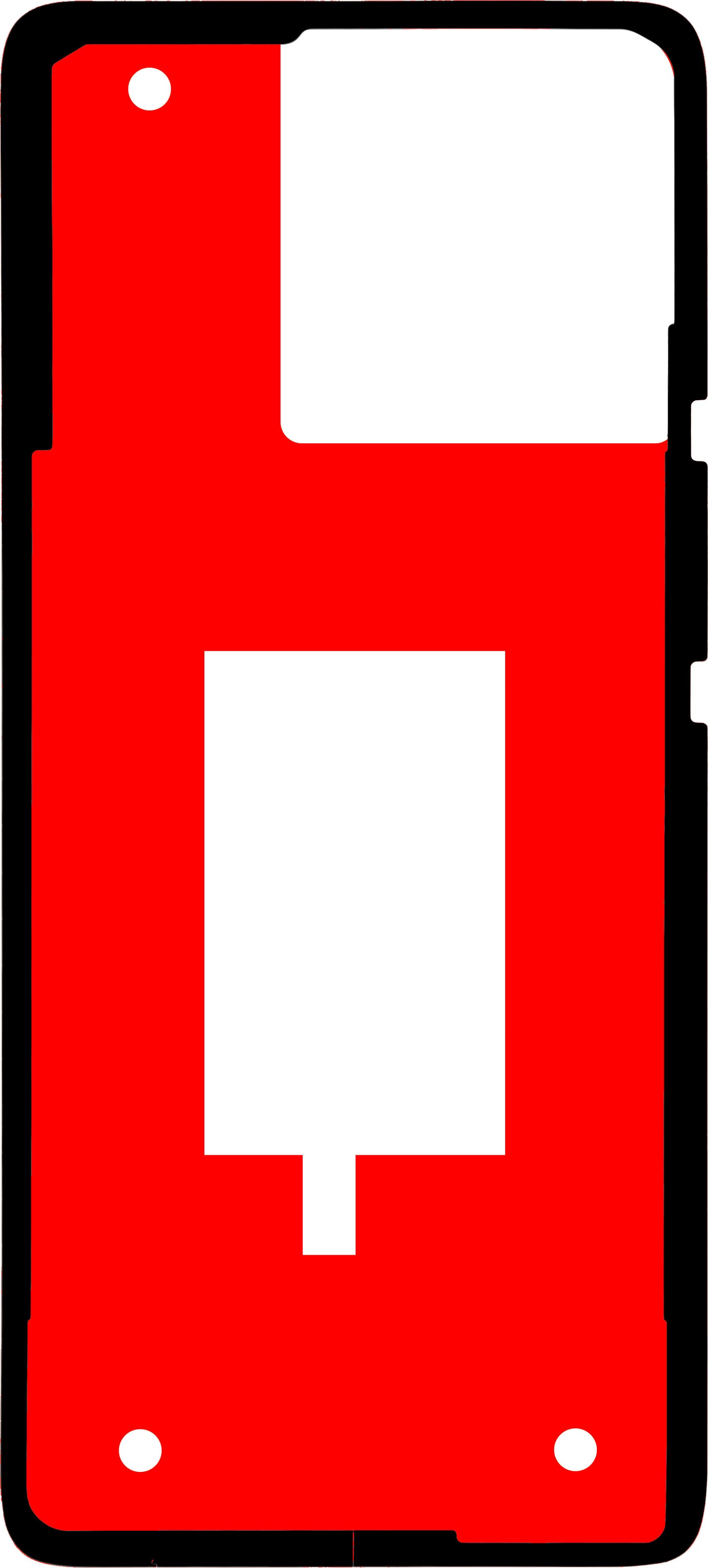 Lim for batterideksel Motorola Edge 40, Materiale PMMA, Service Pack 5D78C22707