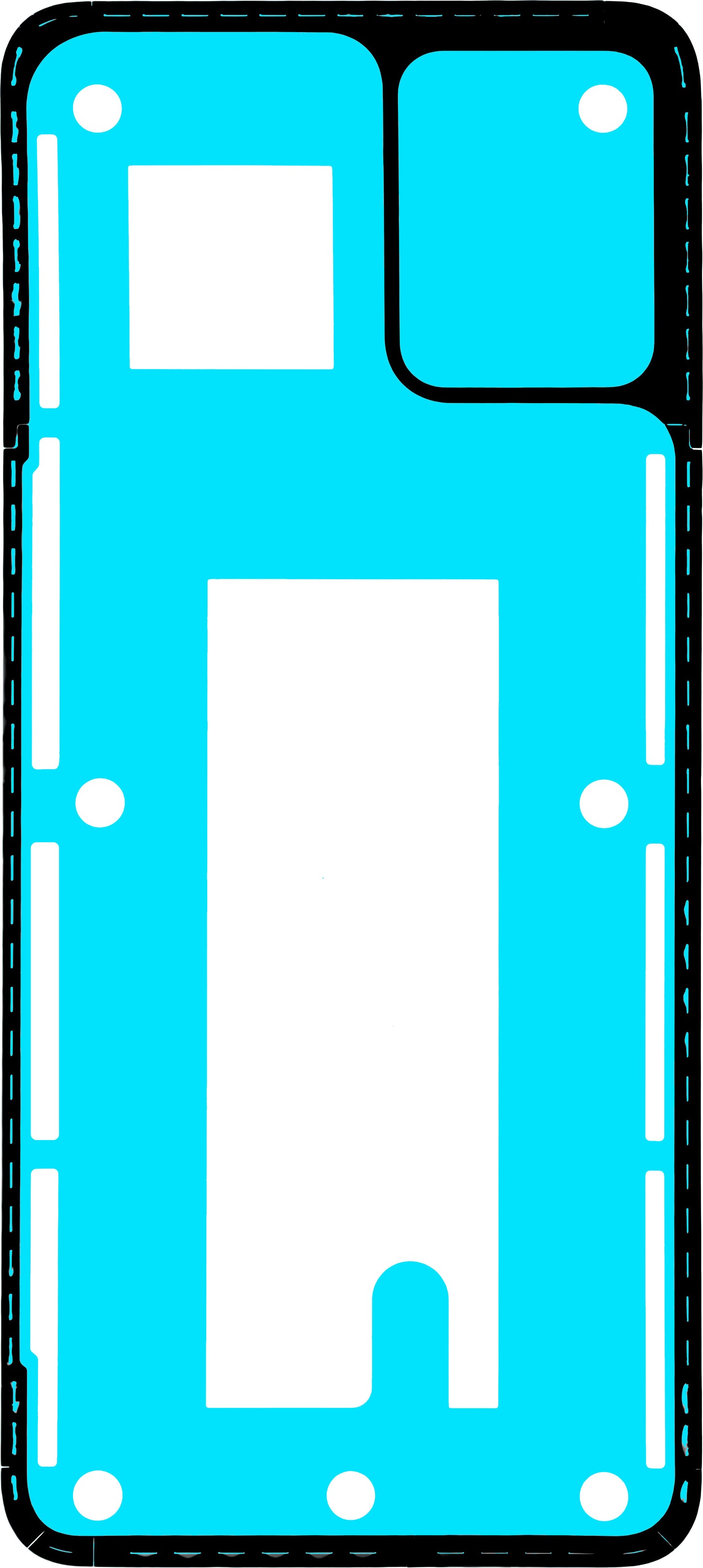 Lim Motorola Moto E13 batterideksel, Service Pack 5D78C23203