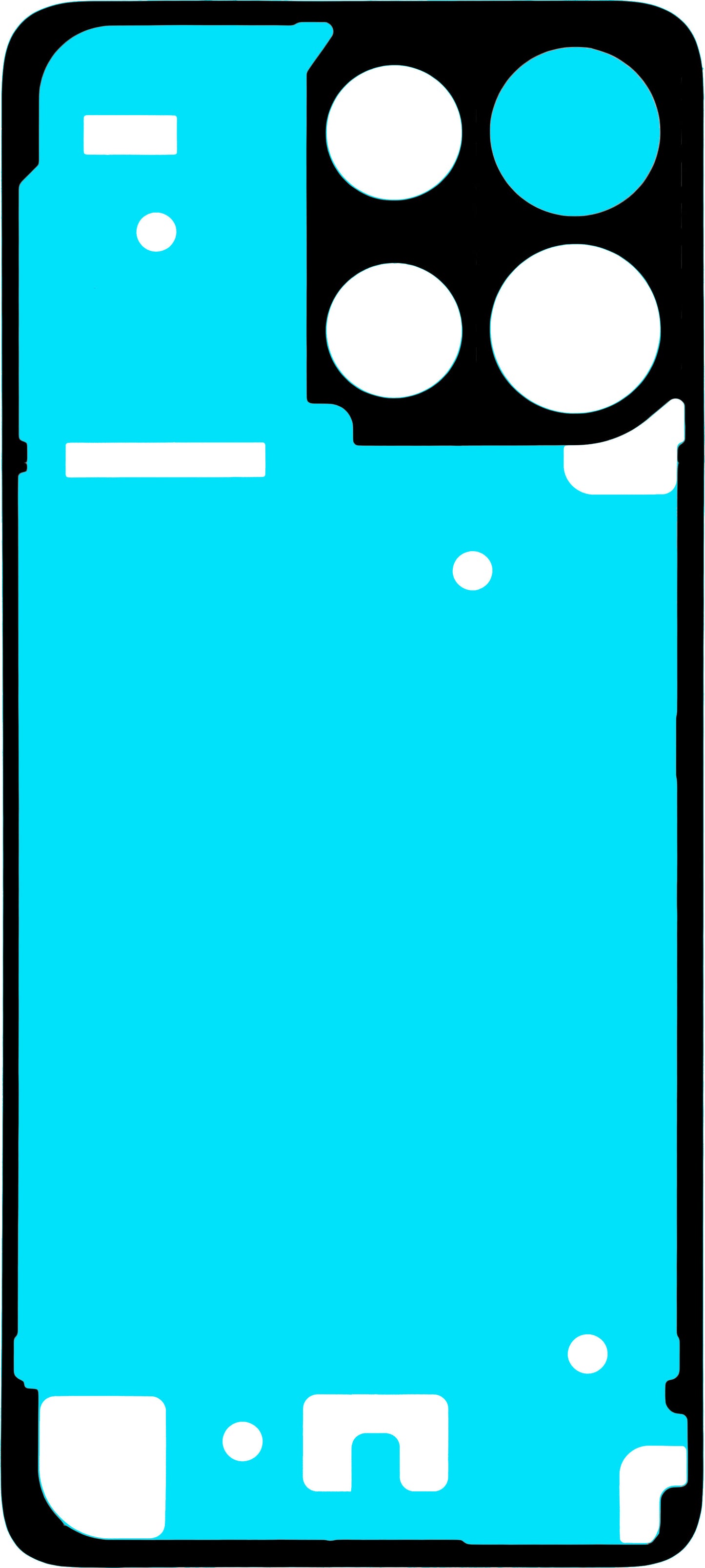 Lim for batterideksel Motorola Moto G15 / G15 Power, Service Pack 5948C29252