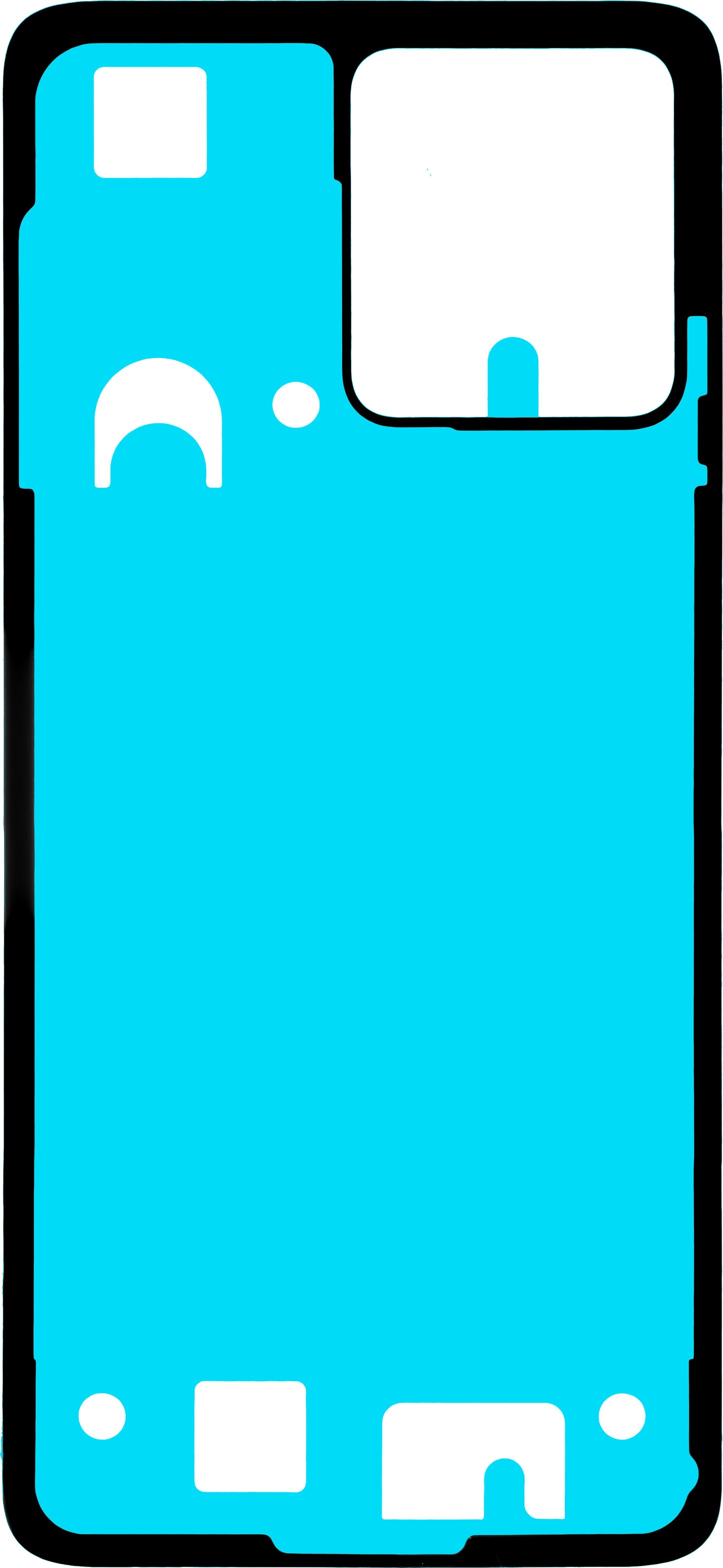 Lim Motorola Moto G84 batterideksel, Service Pack 5D78C24244