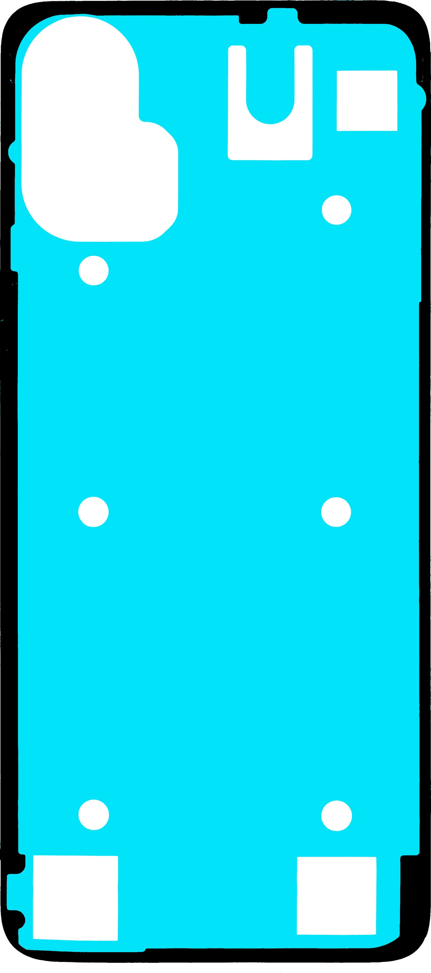 Lim for batterideksel Motorola Moto G34, Service Pack 5D78C23682