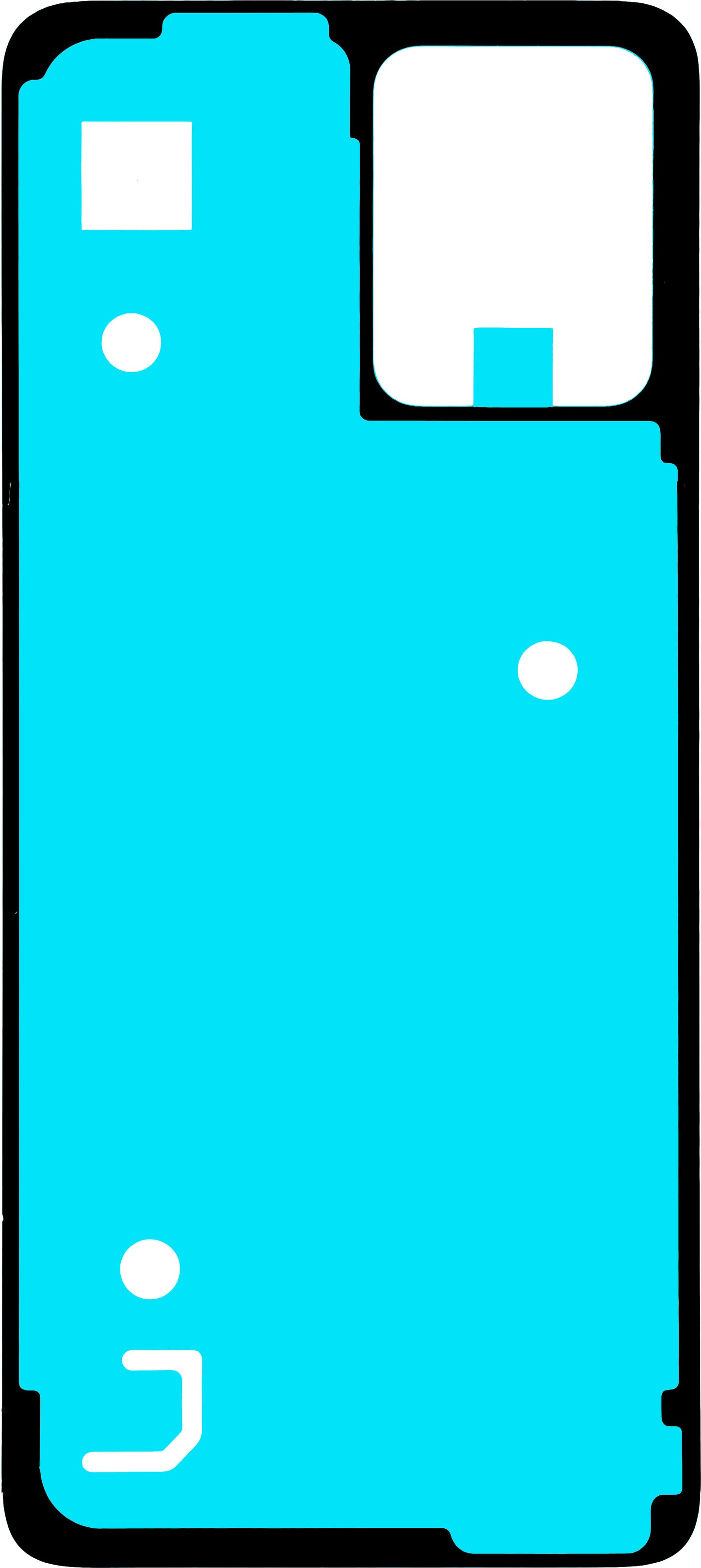 Lim Motorola Moto G64 / G54 Power Edition / G54 batterideksel, 2D, Service Pack 5D78C23265