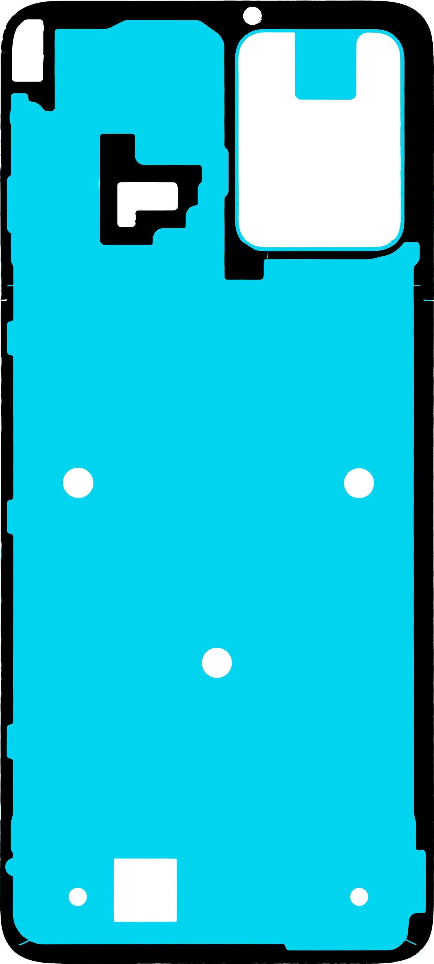 Lim Motorola Moto G53 batterideksel, Service Pack 5D78C22164