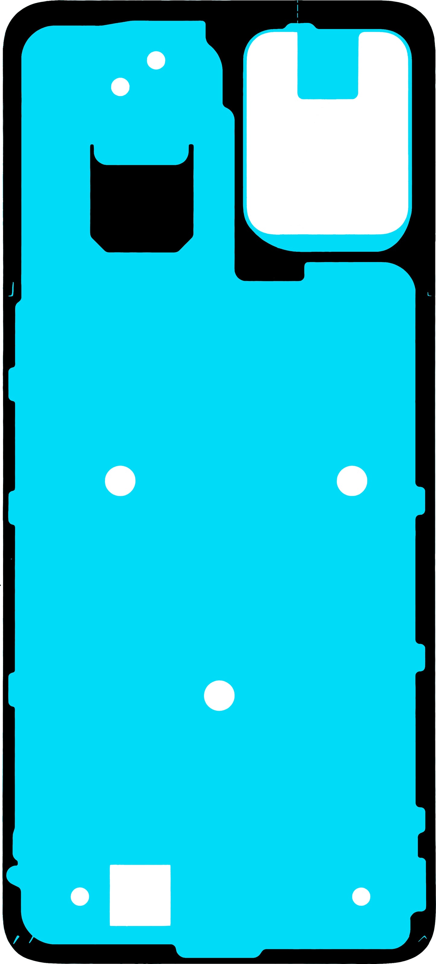 Lim Motorola Moto G23 batterideksel, Service Pack 5D78C22491