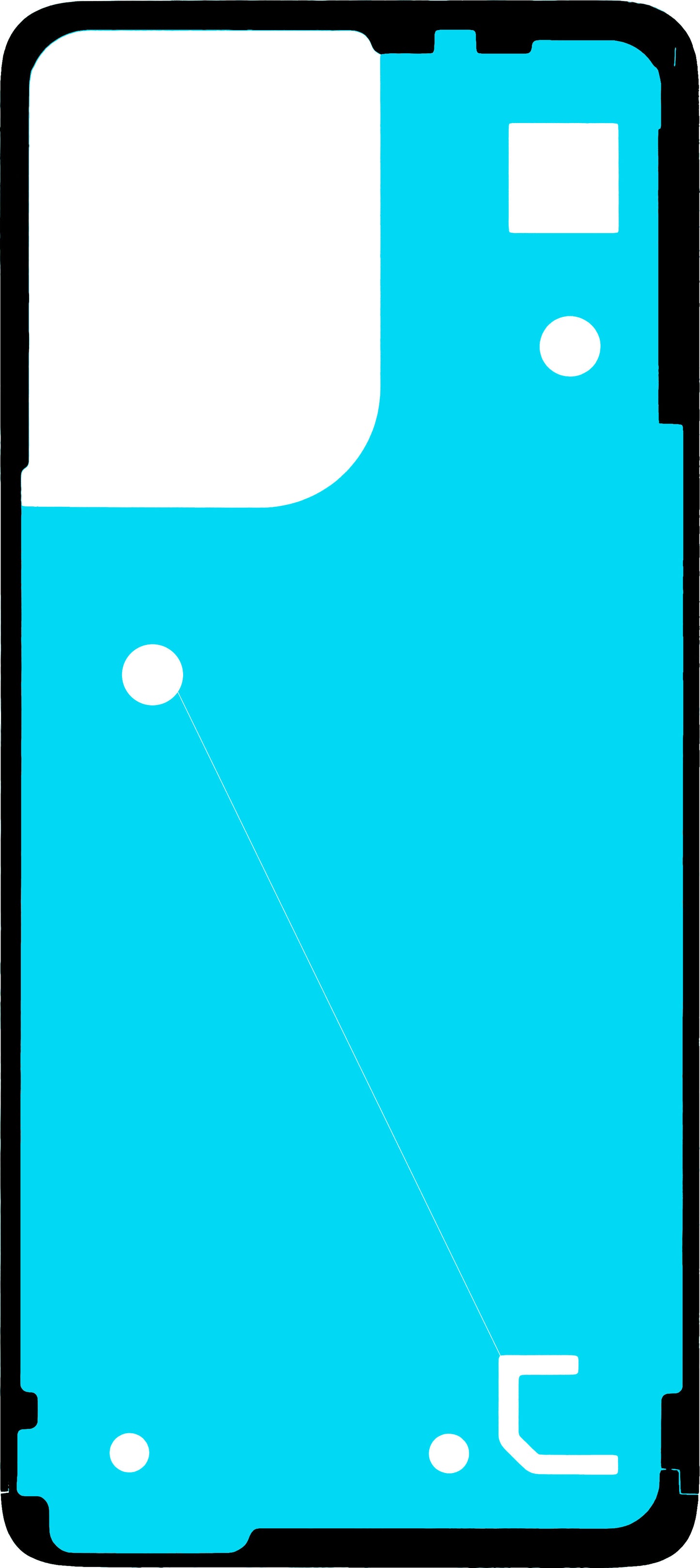 Lim Motorola Moto G55 batterideksel, Materiale PMMA, Service Pack 5D78C28715