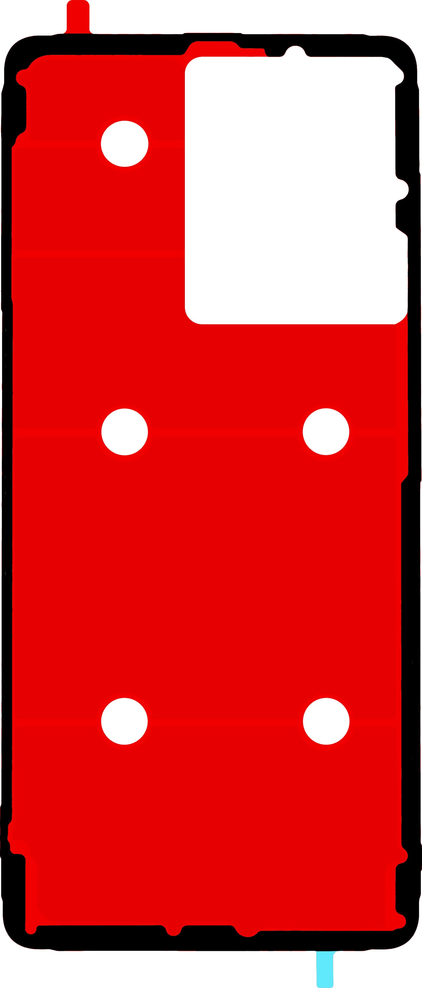 Lim for batterideksel Realme GT 7T, Service Pack 612717000521