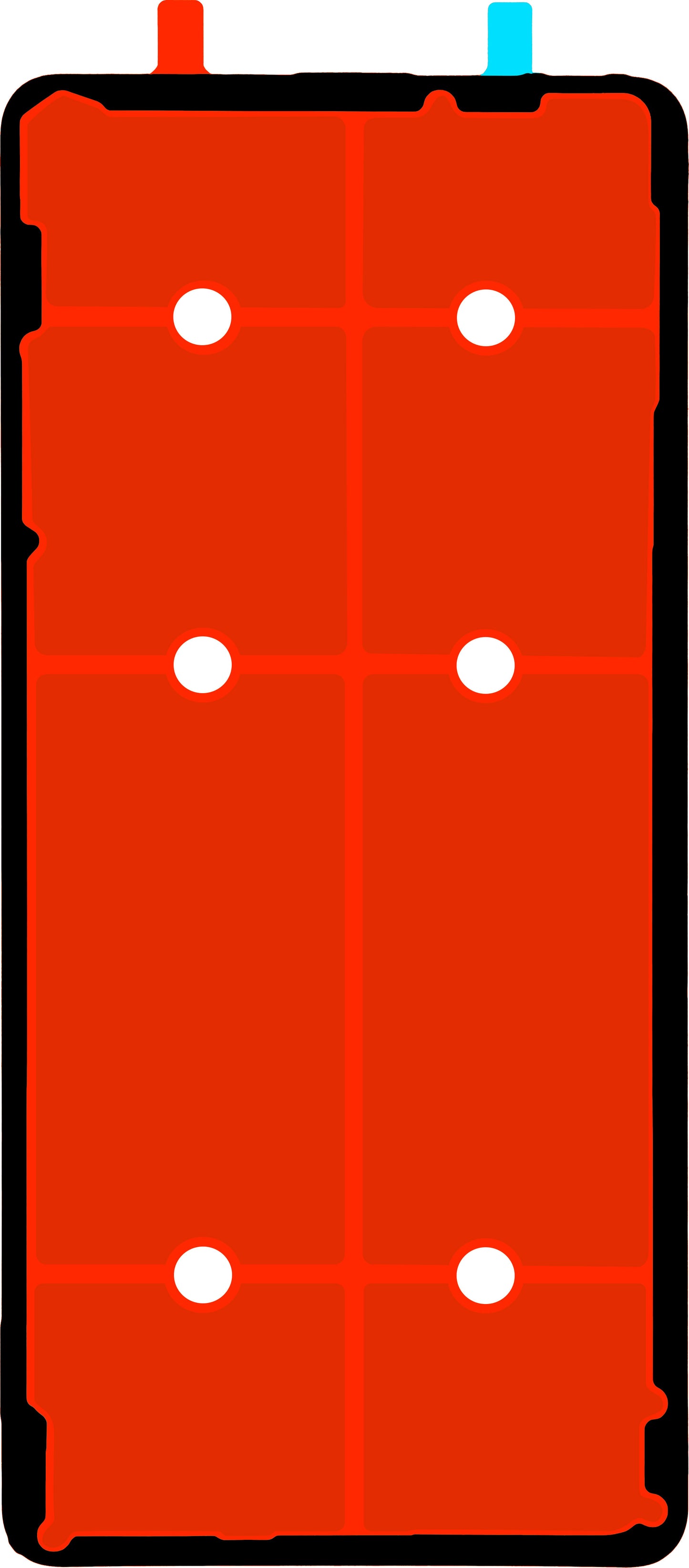 Lim for batterideksel Realme GT 6, Service Pack 612717000253