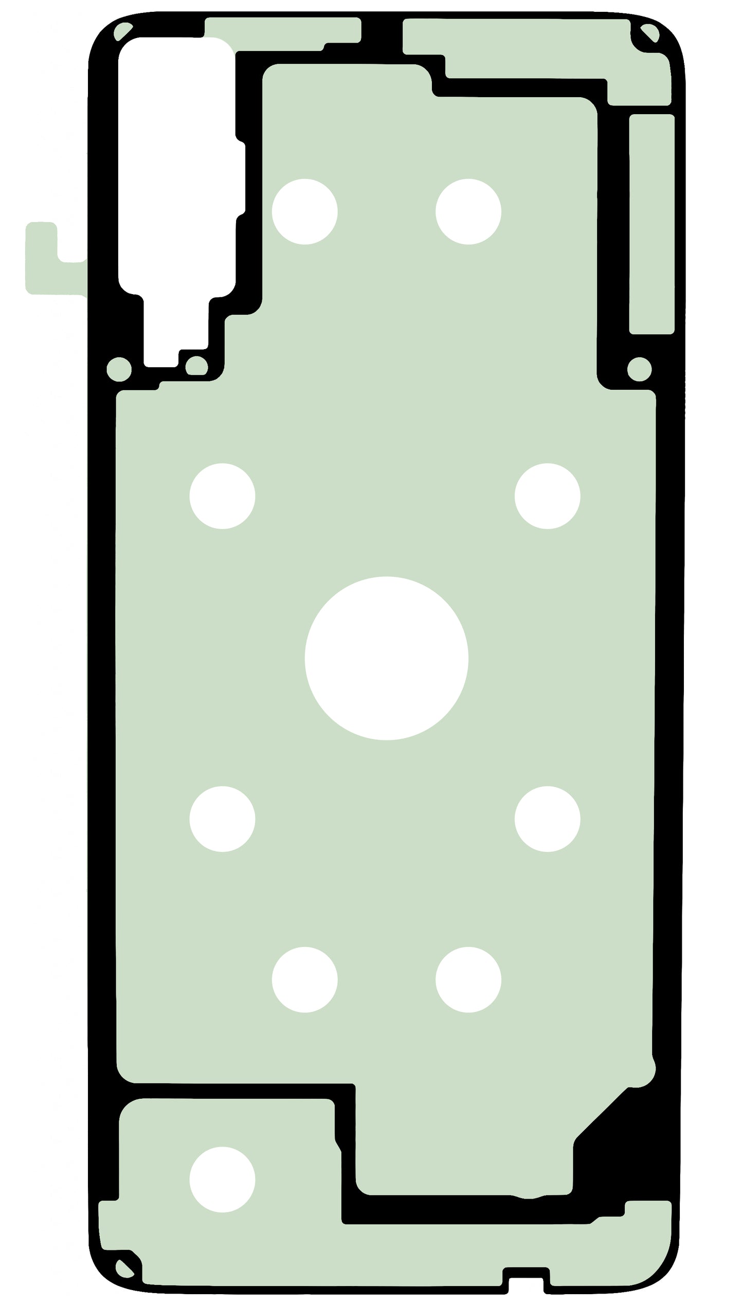 Lim for batterideksel Samsung Galaxy A70s A707 / A70 A705, Service Pack GH02-18453A