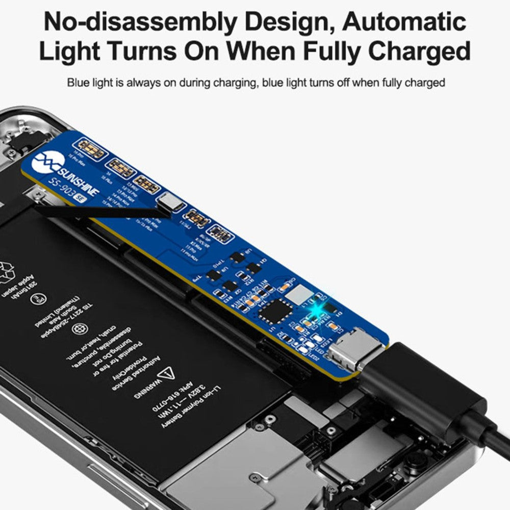 Sunshine SS-903 SE strømforsyning for Apple iPhone 8 - 16 Series