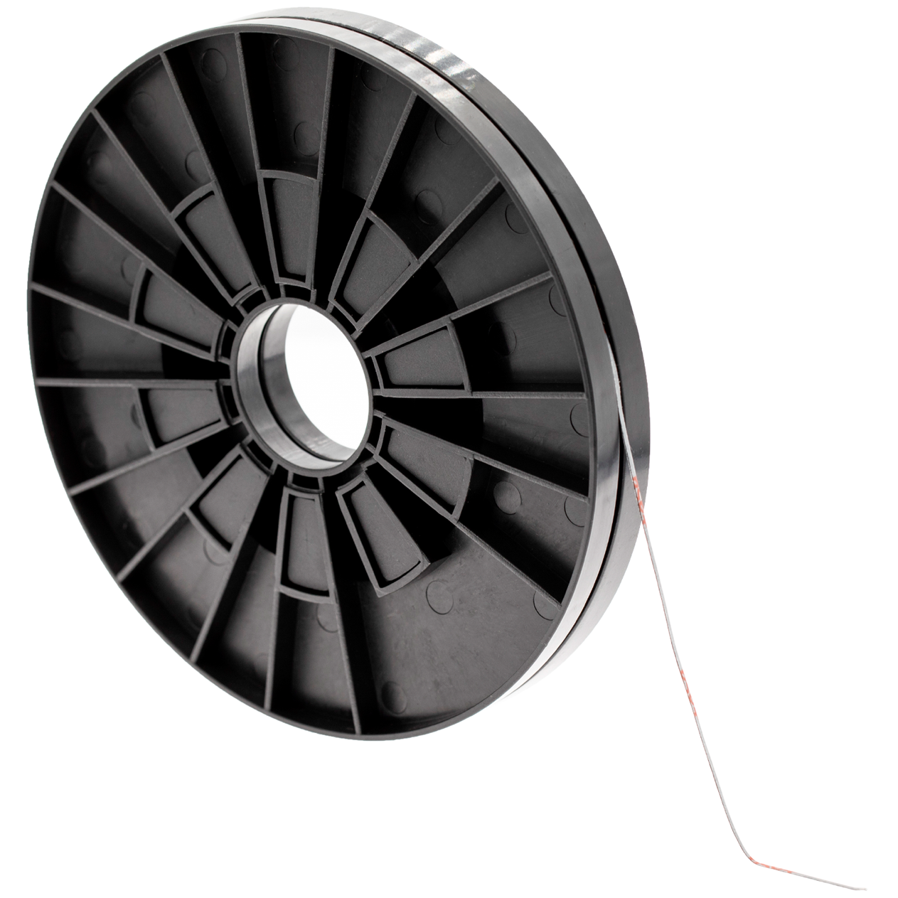 Tesa selvklebende tape, 1 mm, 25 m, akryl, svart