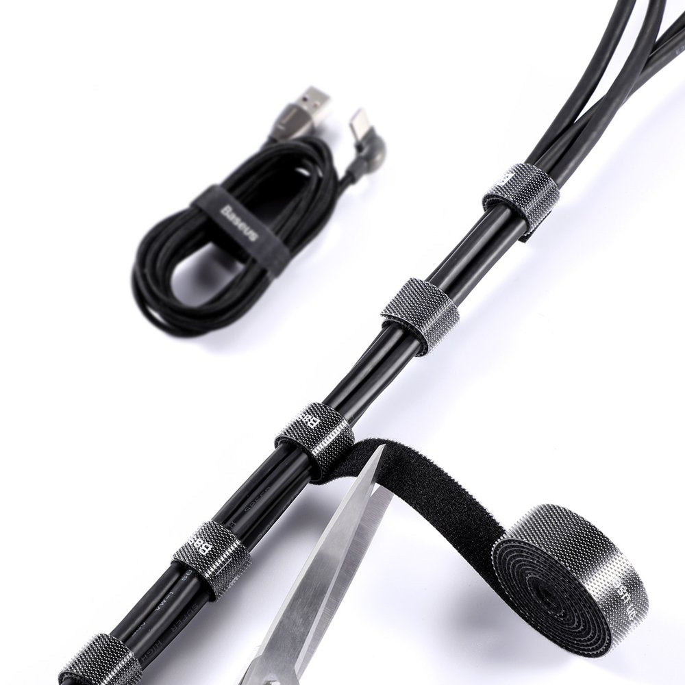 Baseus Circle Kabelorganisator, Velcro, 3m, Svart ACMGT-F01