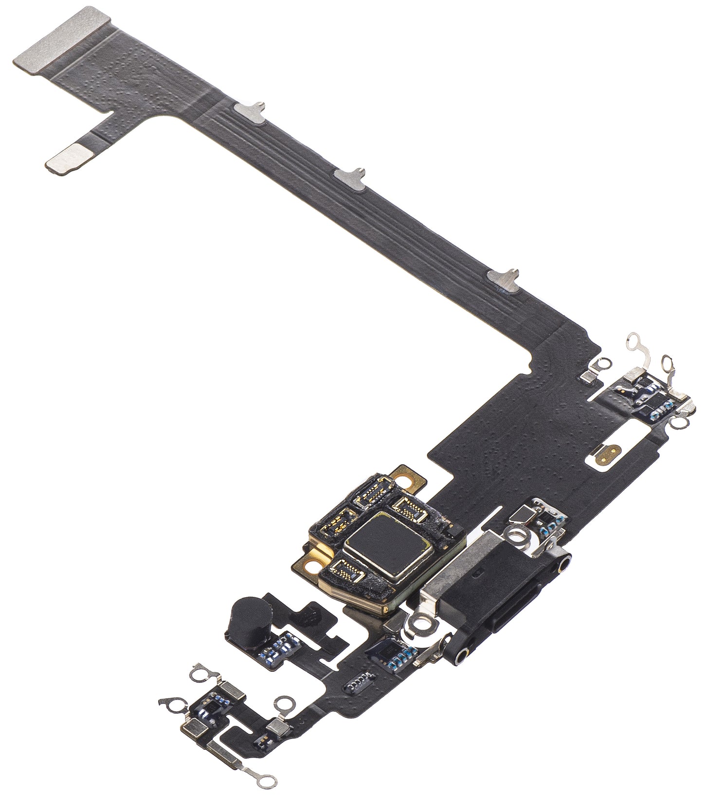 Ladekontaktbånd - Mikrofon Apple iPhone 11 Pro Max, Svart