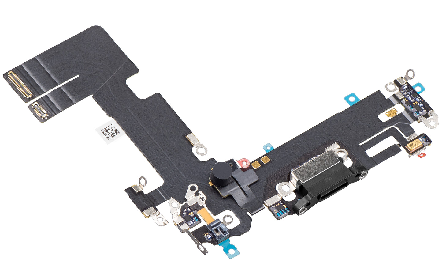 Ladekontaktbånd - Mikrofon Apple iPhone 13, Svart