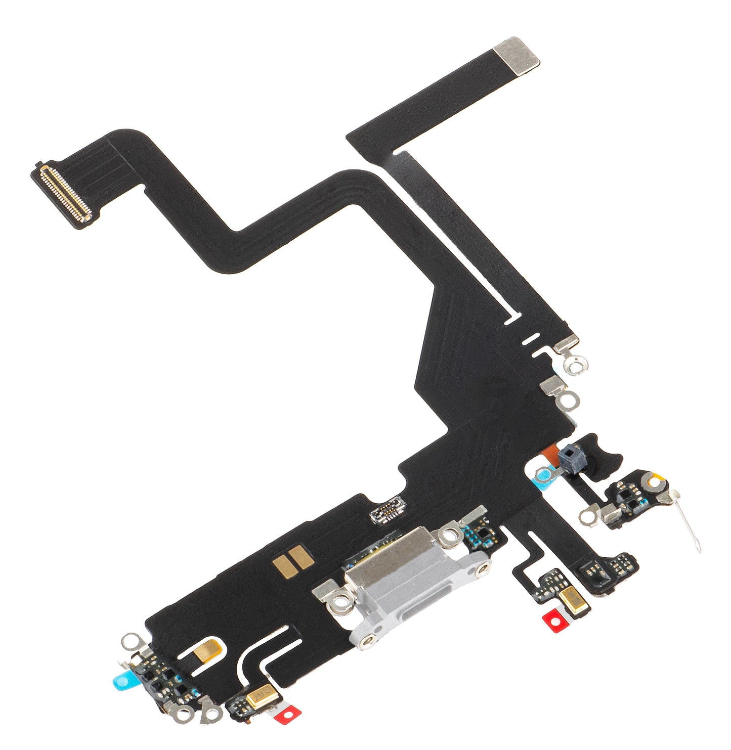 Ladekontaktbånd - Mikrofon Apple iPhone 14 Pro, Sølv