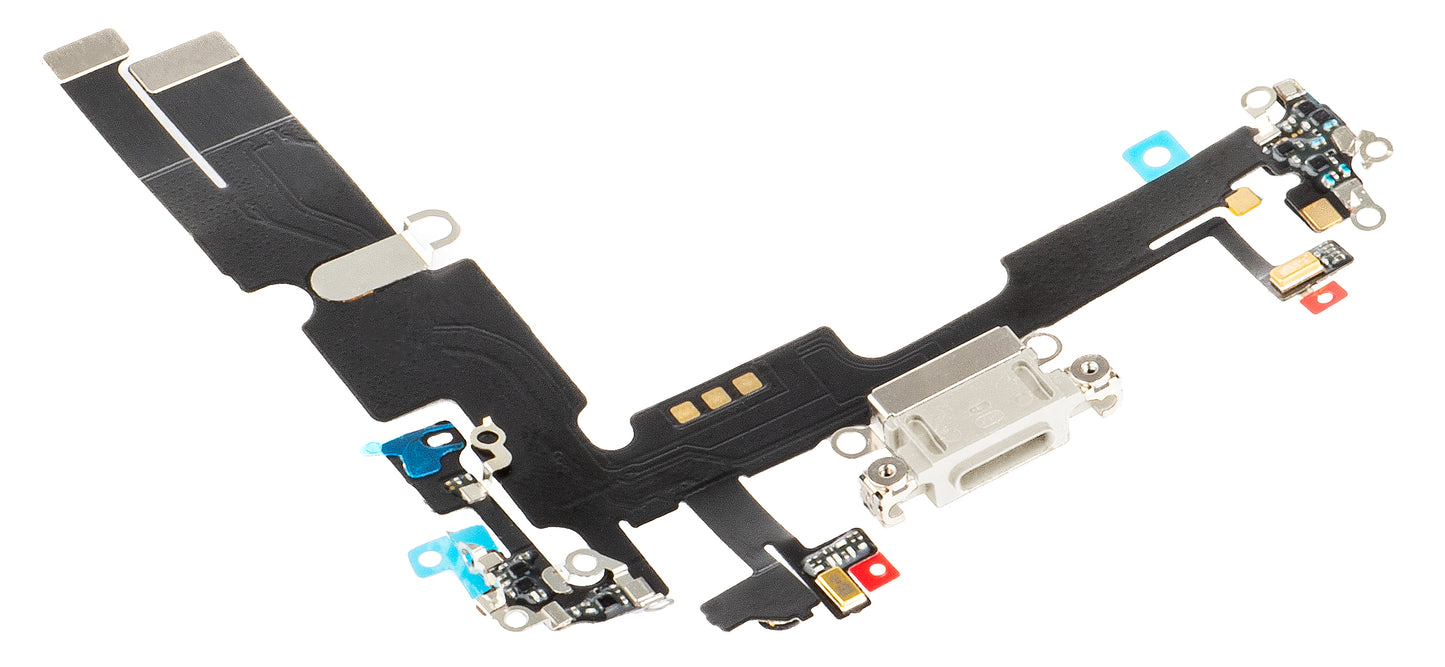 Ladekontaktbånd - Mikrofon Apple iPhone 14 Plus, Sølv