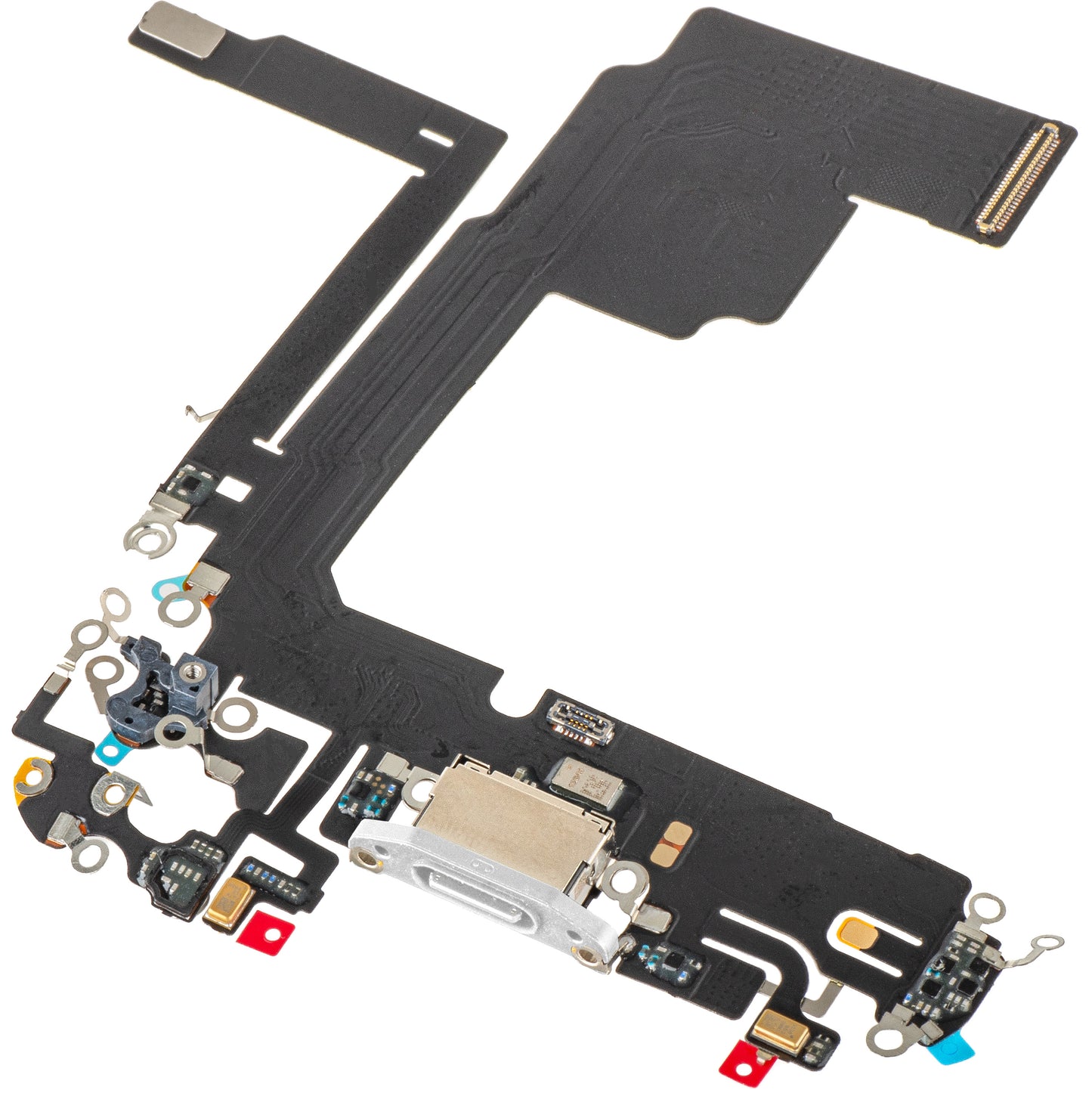 Ladekontaktbånd - Mikrofon Apple iPhone 15 Pro, Sølv
