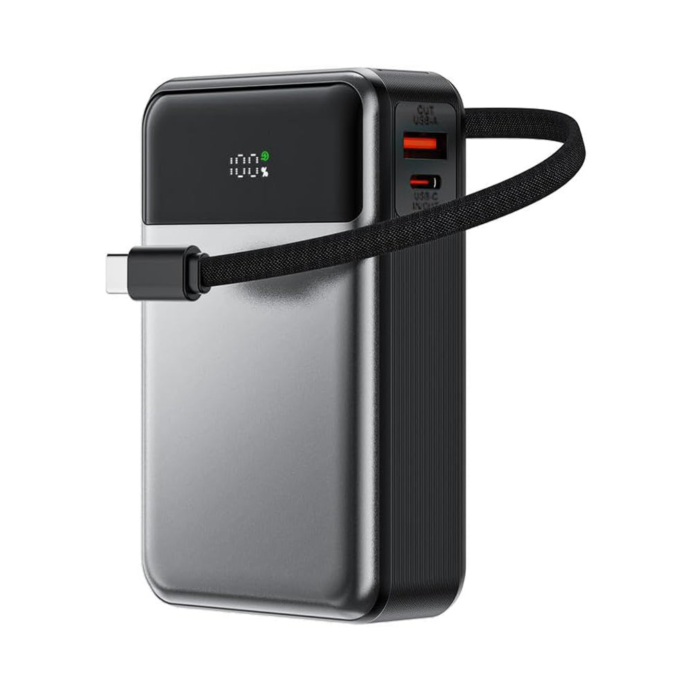 Ekstern batteri Acefast M21, 20000mAh, 65W, QC + PD, 1 x USB-A - 2 x USB-C, Svart