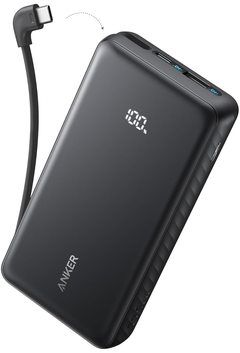 Ekstern batteri Anker Zolo, 10000mAh, 22.5W, QC + PD, 1 x USB-A - 2 x USB-C, Svart A110DH11