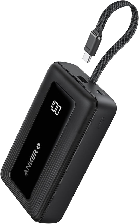 Ekstern Batteri Anker Zolo, 20000mAh, 30W, QC + PD, 1 x USB-A - 2 x USB-C, Svart A1689011