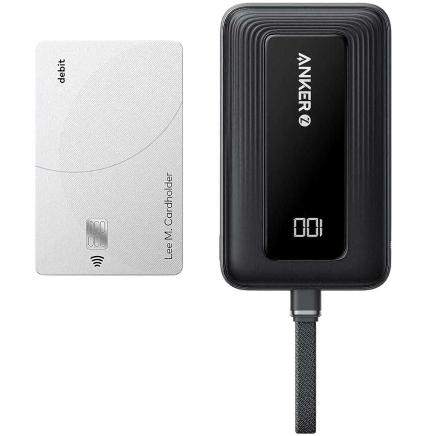 Ekstern batteri Anker Zolo, 10000mAh, 30W, QC + PD, 1 x USB-A - 2 x USB-C, Svart A1688H11