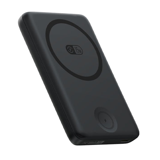 Baseus Bank EnerFill FT11 Ekstern Batteri, 10000mAh, 27W, PD + QI + FQI, 2 x QI - 1 x USB-C, Svart P1008210G123-00