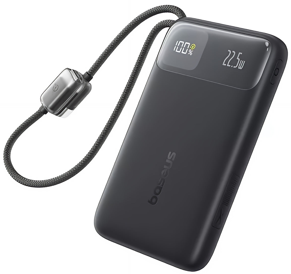 Baseus EnerFill FC11 Ekstern Batteri, 10000mAh, 22,5W, QC + PD, 1 x Lightning - 1 x USB-A - 2 x USB-C, Svart E0027R04