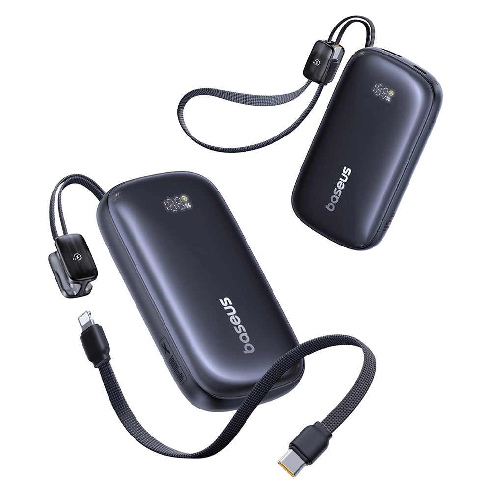 Ekstern batteri Baseus EnerFill FC21 Qpow 3 Ultra, 10000mAh, 45W, QC + PD, 1 x USB-A - 1 x USB-C, Svart E0027Q00
