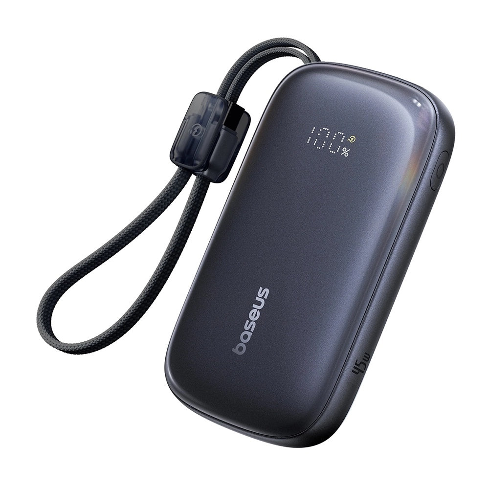 Ekstern batteri Baseus EnerFill FC21 Qpow 3 Ultra, 10000mAh, 45W, QC + PD, 1 x USB-A - 1 x USB-C, Svart E0027Q00