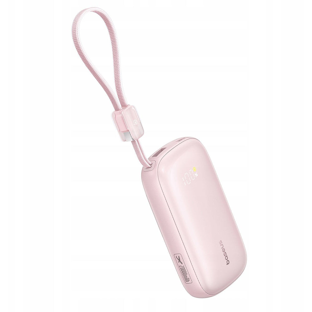 Ekstern batteri Baseus EnerFill FC21 Qpow 3 Ultra, 10000mAh, 45W, QC + PD, 1 x USB-A - 1 x USB-C, Rosa E0027Q02