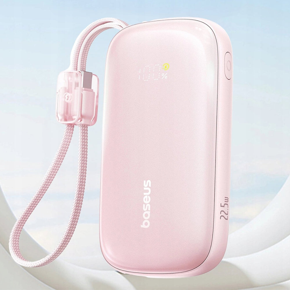 Ekstern batteri Baseus EnerFill FC21 Qpow 3 Ultra, 10000mAh, 45W, QC + PD, 1 x USB-A - 1 x USB-C, Rosa E0027Q02